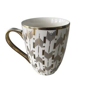 Porcelain 10 Strawberry Street Coffe Tea Mug With Touches of Gold  Hand Wash